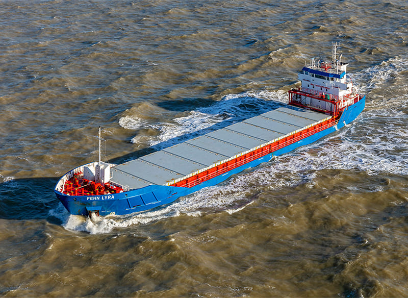 Sea Transport with Fehn Lyra own vessel from EMS-Fehn-Group
